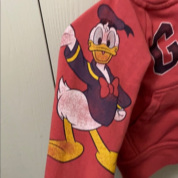 GAP Mickey Mouse & Donald Duck Red Hoodie - Picture 8 of 9